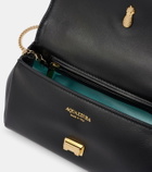 Aquazzura Mini Twist leather clutch
