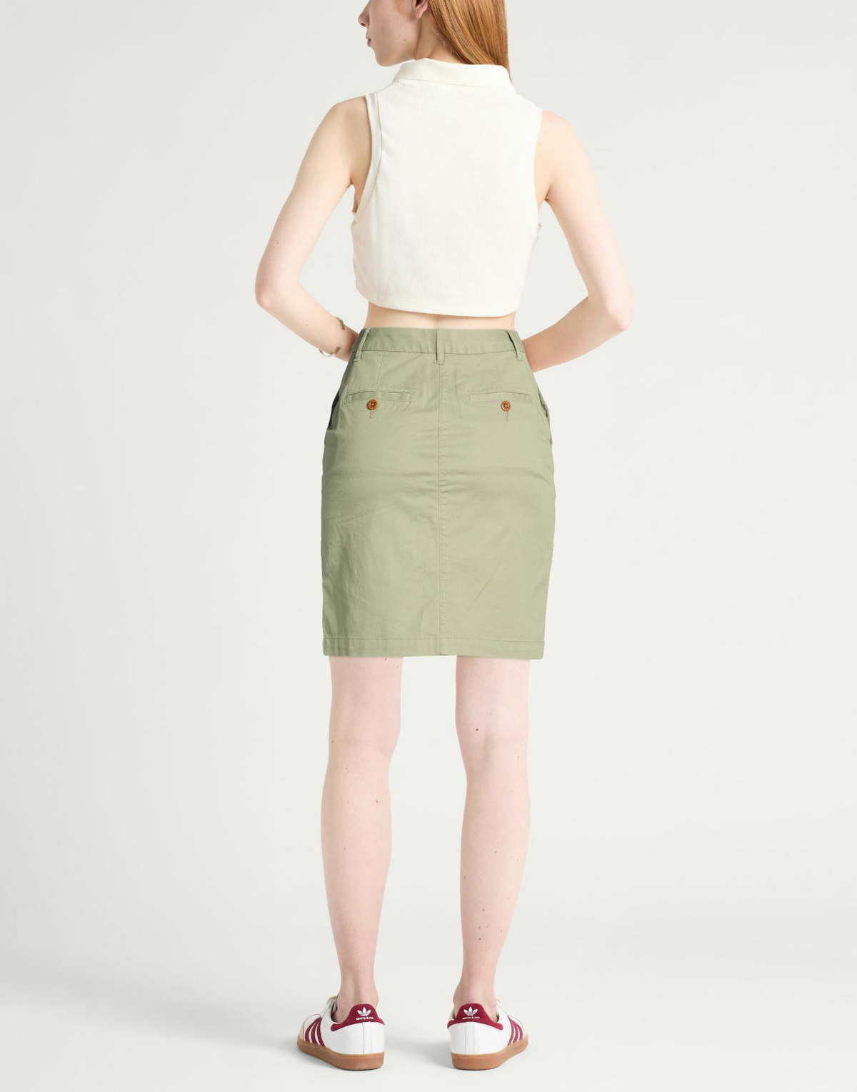 Gant Womens Mini skirt Military in Green