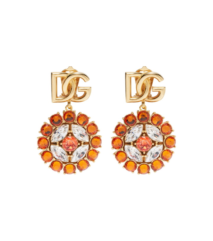 Photo: Dolce&Gabbana DG embellished clip-on earrings
