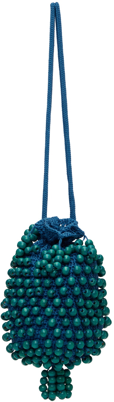 バッグ BODE Beaded Crochet Bag Beaded Crochet Bag - Blue | Parallel