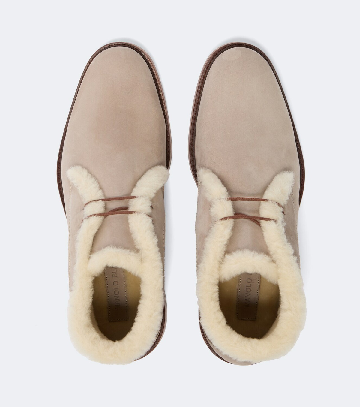 Manolo Blahnik Keswick shearling-lined leather desert boots