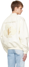 Feng Chen Wang White Phoenix Bomber Jacket