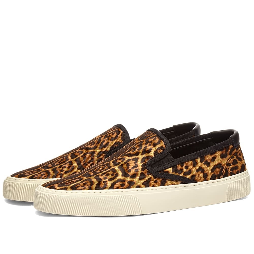 Photo: Saint Laurent Venice Leopard Slip On Sneaker