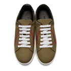 Burberry Brown Tonal Check Sneakers