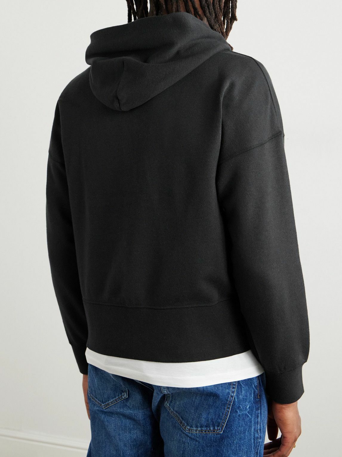 Visvim - Cotton and Cashmere-Blend Jersey Zip-Up Hoodie - Black Visvim