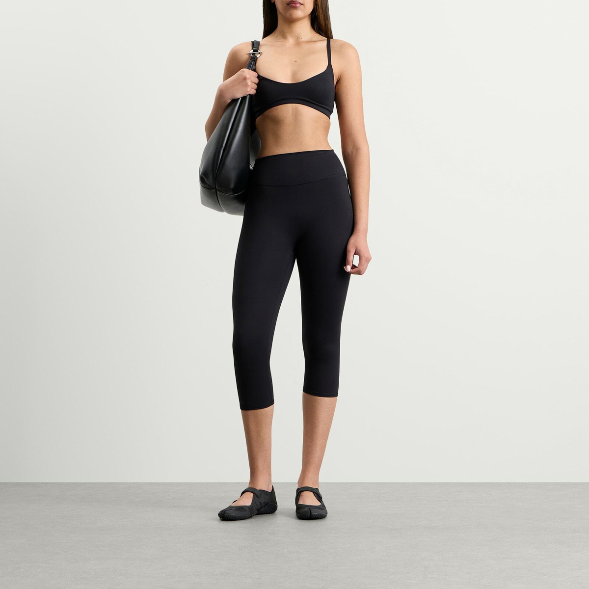 Nike Women's x SKIMS Matte Crop Legging 17" in Obsidian
