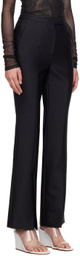 LVIR Black Slit Trousers