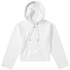 Off-White Cropped Script Hoody