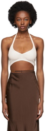 GAUCHERE White Knit Tank Top