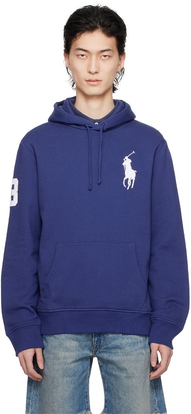 Photo: Polo Ralph Lauren Blue Embroidered Hoodie