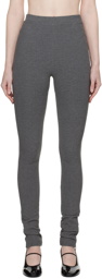 Totême Gray Zip Leggings