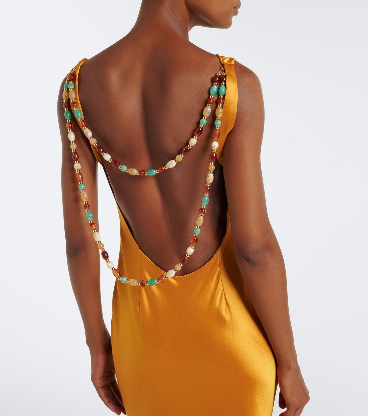 Retrofête Keryn embellished satin gown