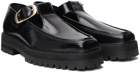 Ernest W. Baker Black T-Bar Platform Monkstraps