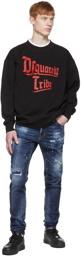 Dsquared2 Black D2Tribe Slouch Sweatshirt