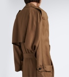 Saint Laurent Oversized double-breasted trench coat