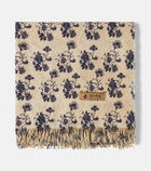 The House of Lyria Sharpei floral cotton and linen throw