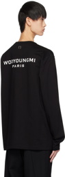 Wooyoungmi Black Printed Long Sleeve T-Shirt