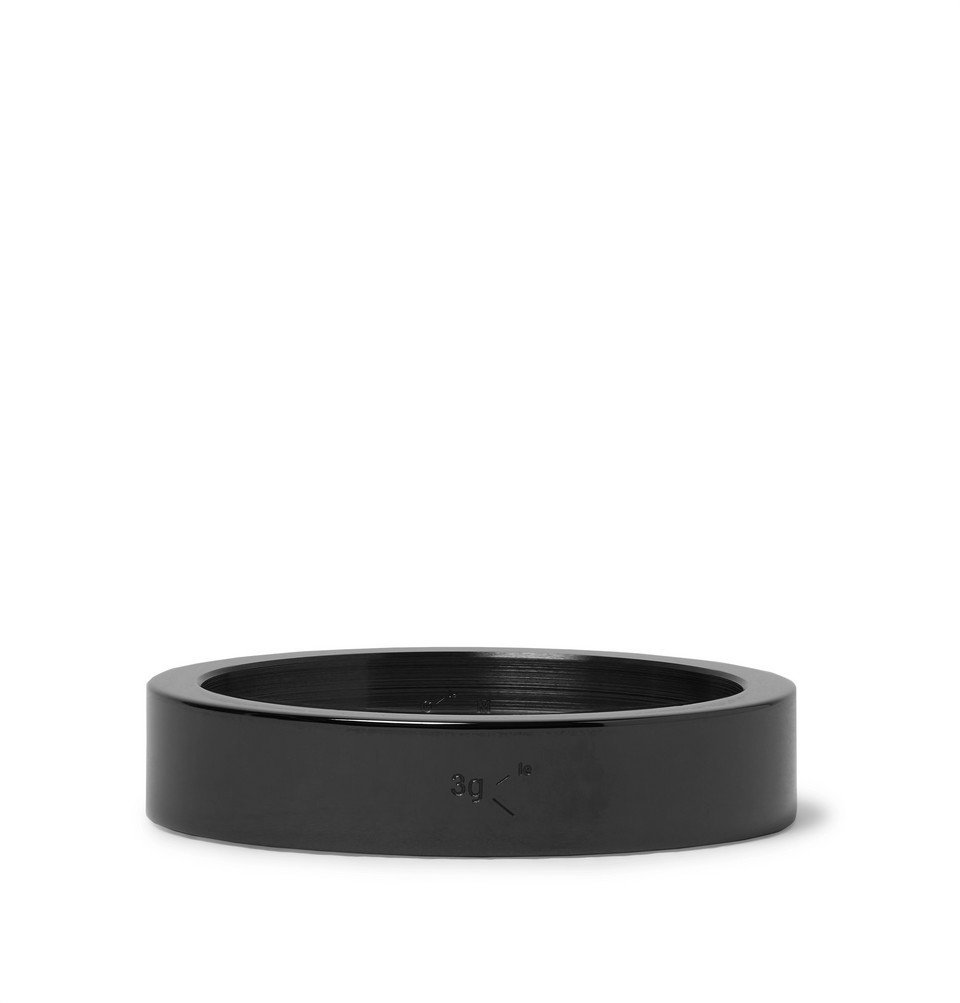 Le Gramme Men's 3g Polished Ceramic Ribbon Ring in Black