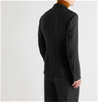Giorgio Armani - Unstructured Matelassé Suit Jacket - Black