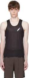 Soar Running Black Lightweight SPACE3D Race Tank Top