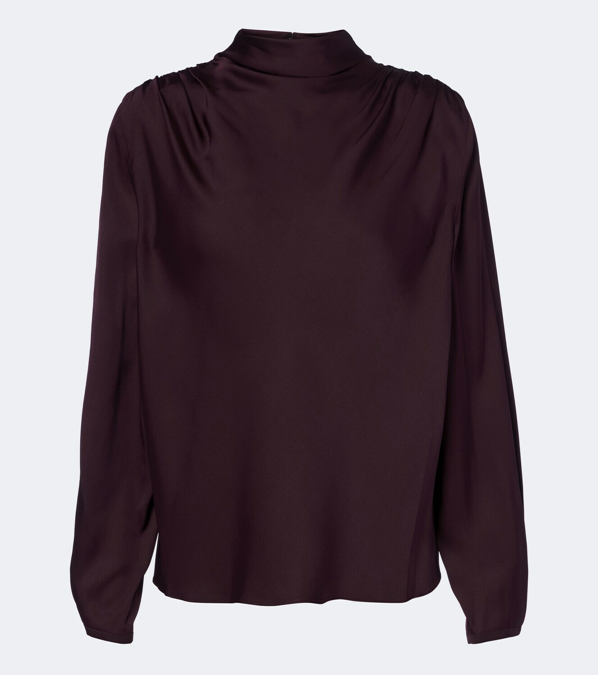 Vince Draped silk-blend top