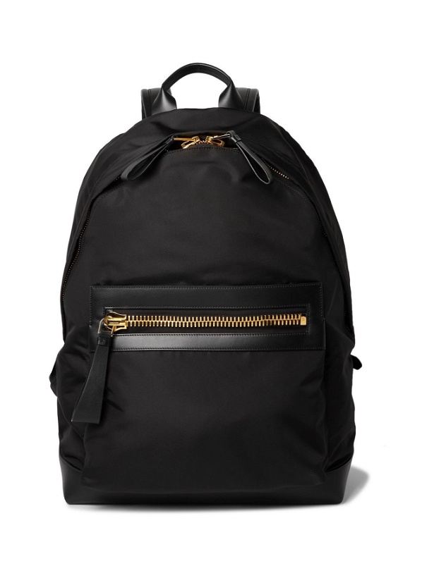 Photo: TOM FORD - Large Leather-Trimmed Nylon Backpack