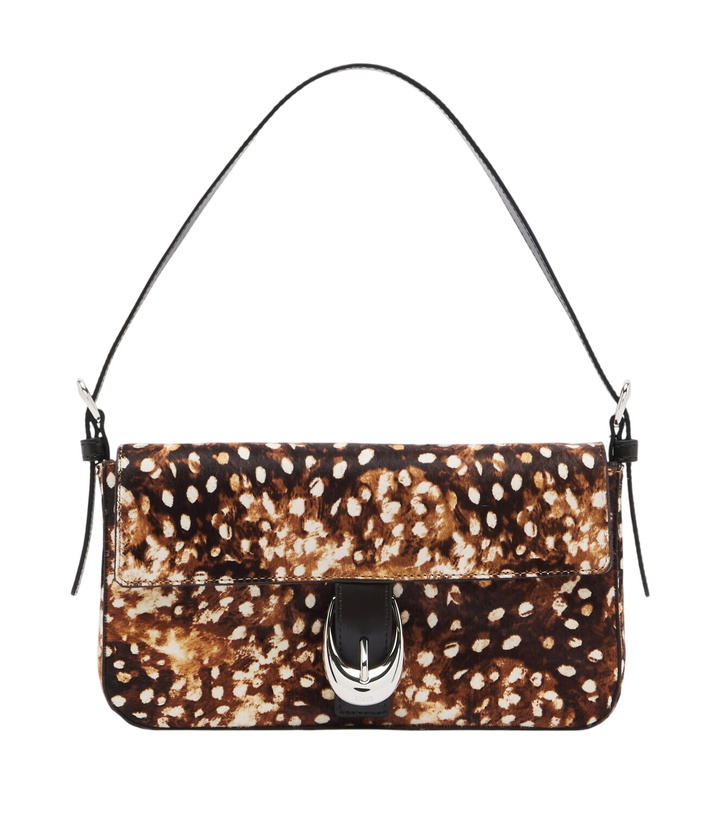 Photo: Staud Animal-printed calf hair shoulder bag