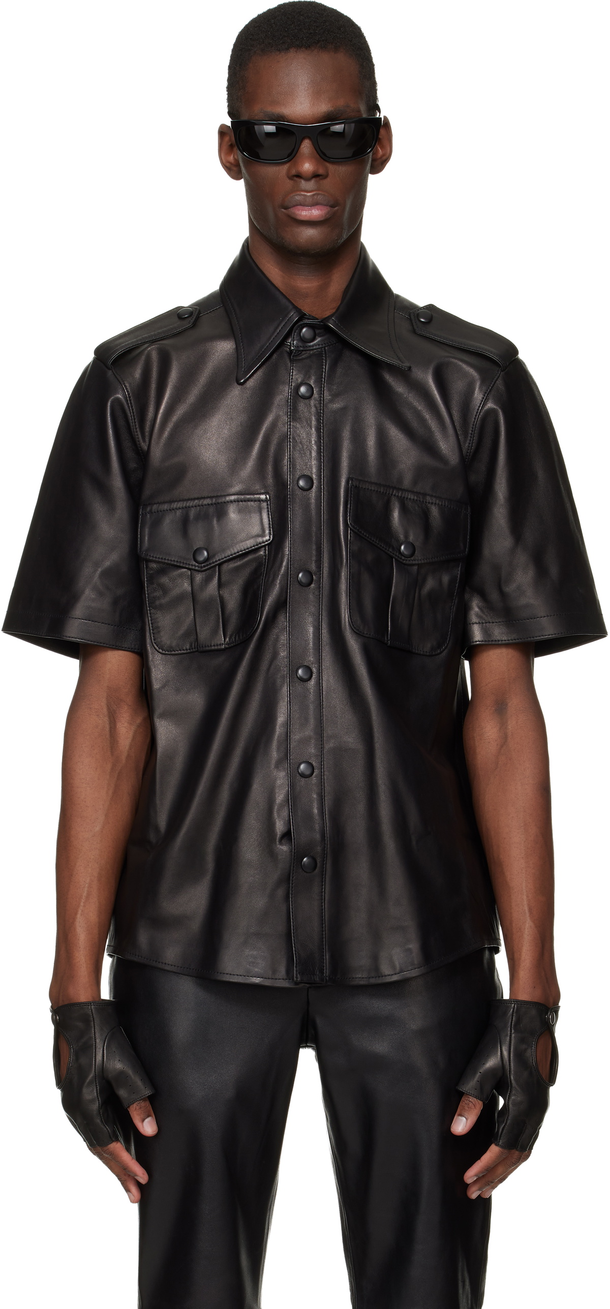 Ernest W. Baker White & Black Pin Stripe Classic Shirt Ernest W. Baker