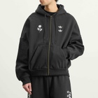 Adidas Men's x Willy Chavarria Zipped Hoodie in Black