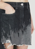 JW Anderson - Asymmetric Studded Skirt in Grey