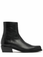 VERSACE Leather Ankle Boots