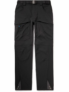 Klättermusen - Gere 3.0 Straight-Leg Belted Stretch-Shell Trousers - Black