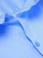 Loewe - Logo-Embroidered Cotton-Twill Shirt - Blue