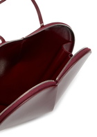 Alaïa Le Couer Glossed Leather Cross-body bag - Burgundy - One Size