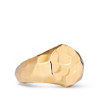 LAUD - Hammered 18-Karat Gold Signet Ring - Gold