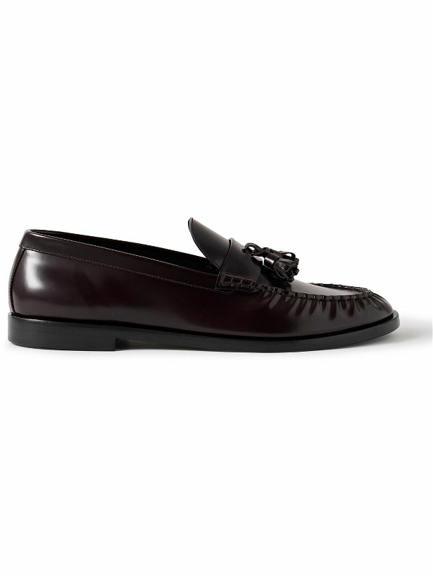 Photo: The Row - Tasselled Patent-Leather Loafers - Brown