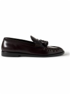 The Row - Tasselled Patent-Leather Loafers - Brown
