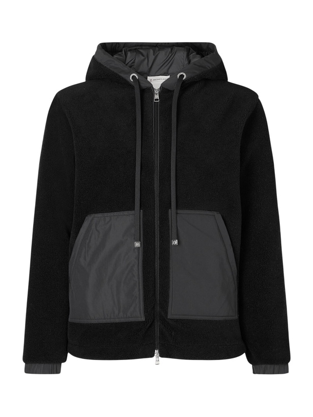Photo: Moncler - Teddy Fleece Zip-Up Hoodie - Black