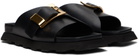 Proenza Schouler Black Buckle Slides