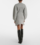 The Attico Cotton jersey sweatshirt dress