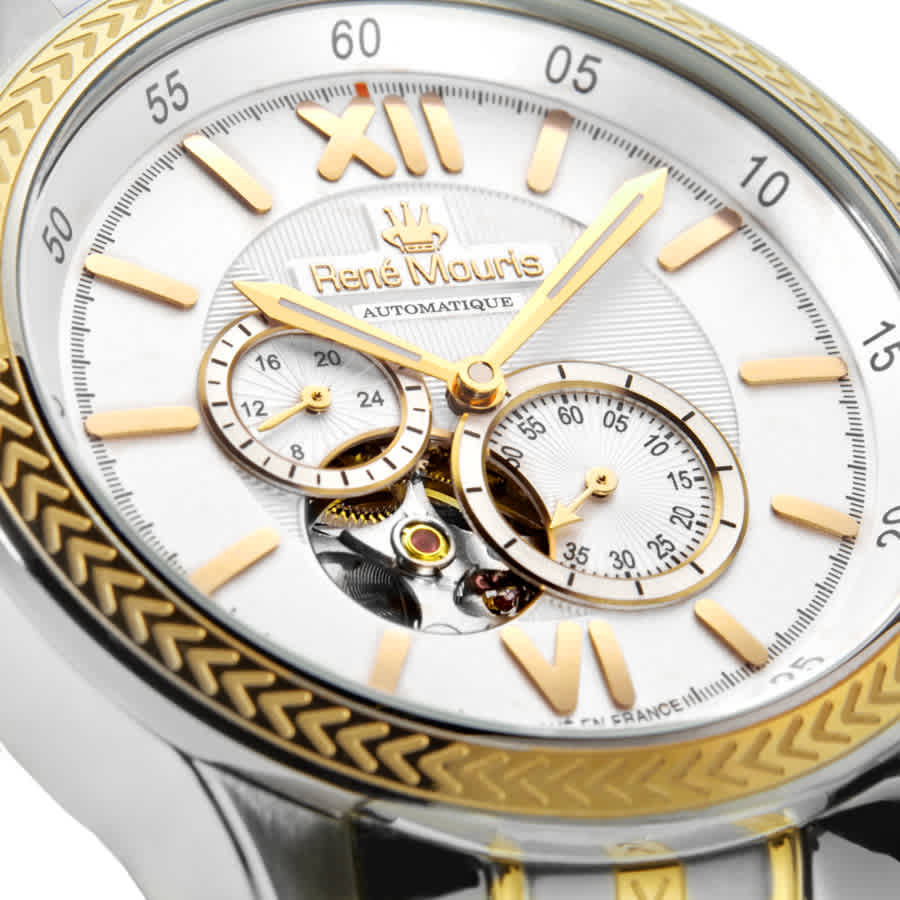Rene Mouris Corona White Dial Mens Watch 70106RM4