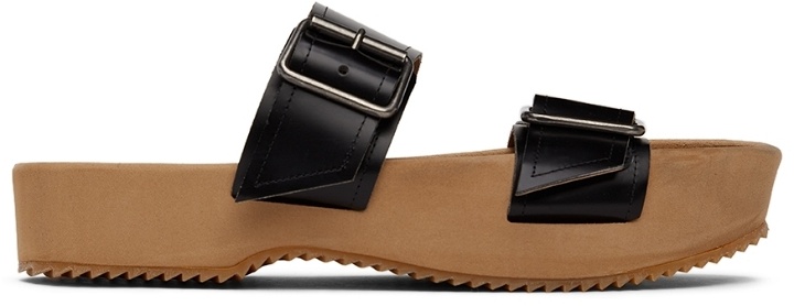 Photo: Dries Van Noten Black Leather Sandals