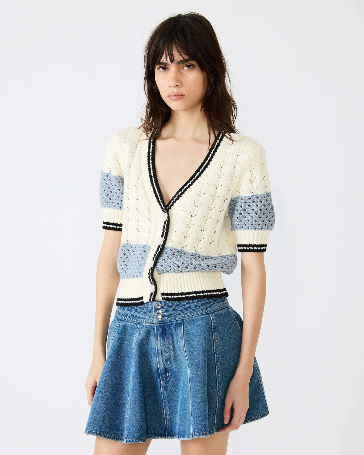 Steve Madden Fiona Cardigan in White