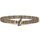 M.Cohen - Snake 18-Karat Gold and Burnished Sterling Silver Bracelet - Gold