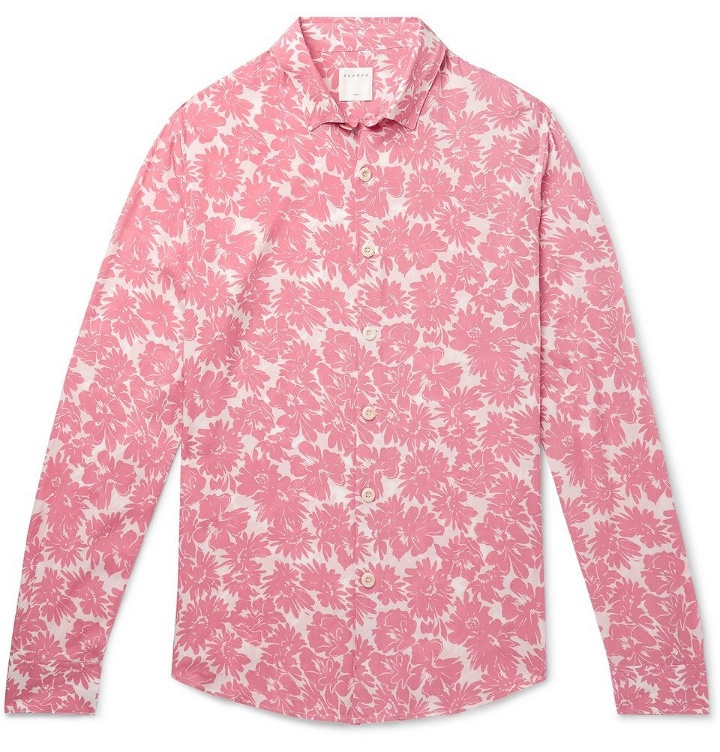 Photo: Sandro - Floral-Print Voile Shirt - Pink