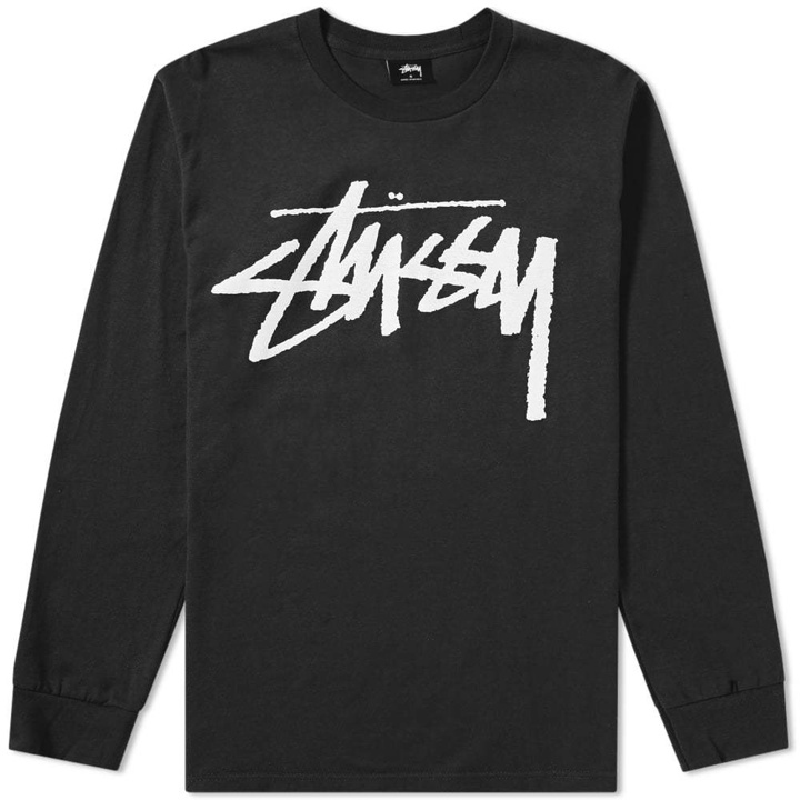 Photo: Stussy Long Sleeve Old Stock Tee Black