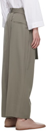 rito structure Gray Crossed Trousers