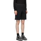 Alexander McQueen Black Graffiti Hybrid Shorts