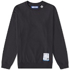 Instru(men-tal) by Mihara Men's Instrumental by Mihara Embroidered Crew Sweat in Black