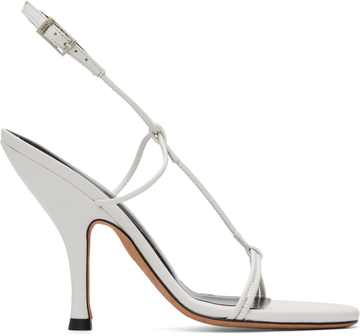JUDE White Mixer Heeled Sandals